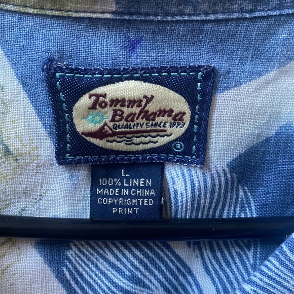 Tommy Bahama Linen Hawaiian - Picture 2 of 5